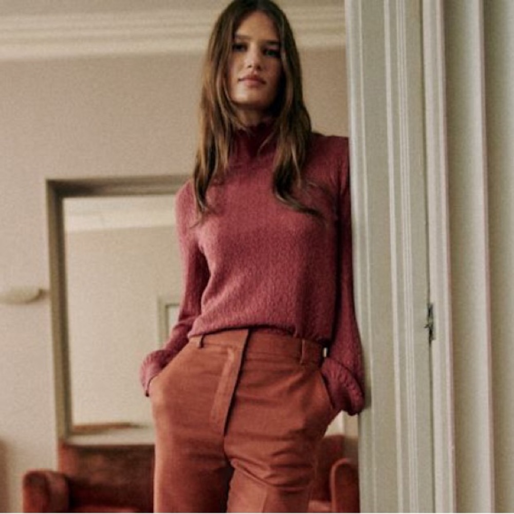 Sézane Arielle Jumper in Rosewood